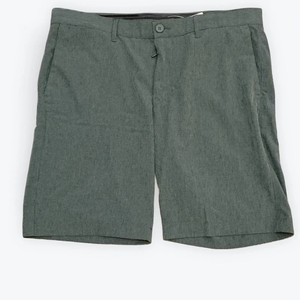 Tommy Bahama Boracay Shorts Mens 34 Green Performance Stretch Flat Front Golf